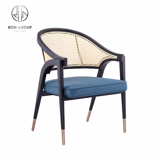 Chaise en bois de canne de rotin de meubles commerciaux de restaurant